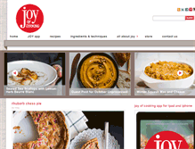 Tablet Screenshot of joyofcooking.com